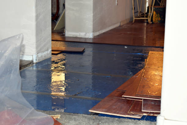 Professional Emergency Water Damage Restoration technician working in Grand River, OH